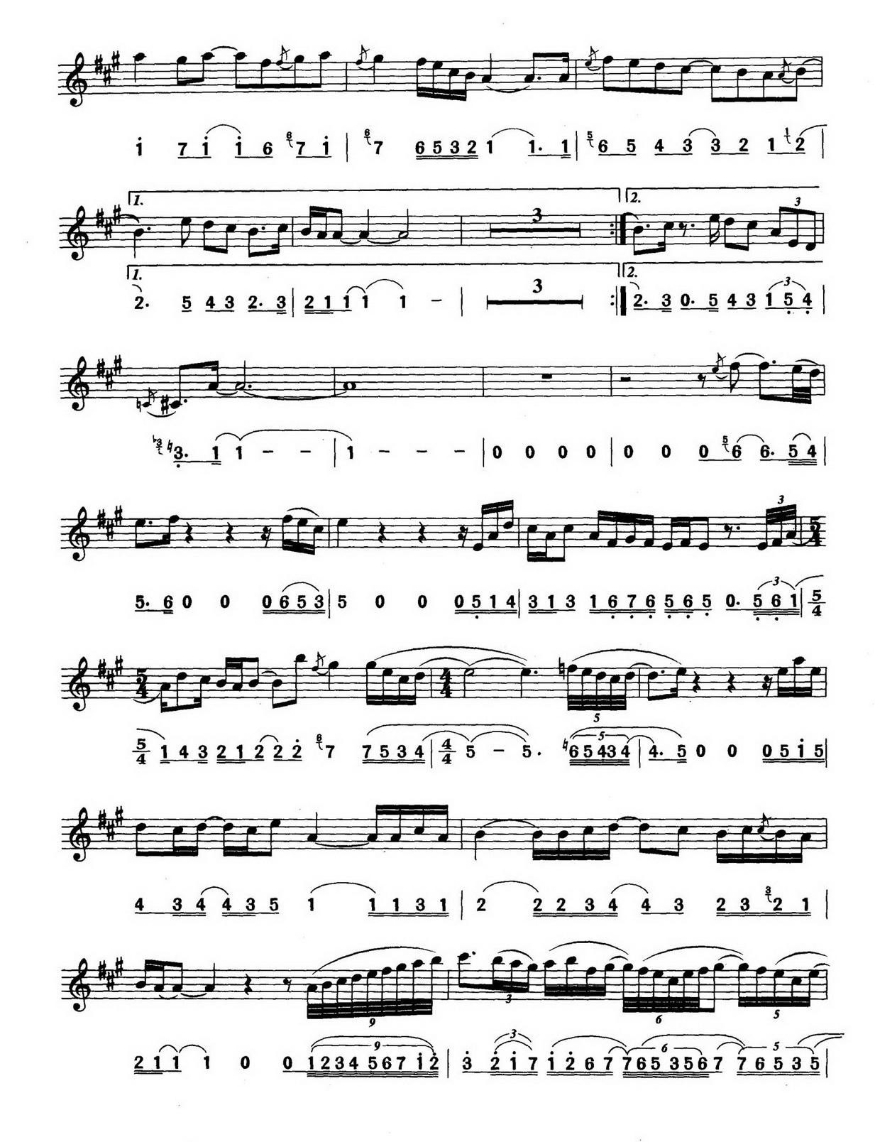 回家薩克斯譜_對(duì)照版_2